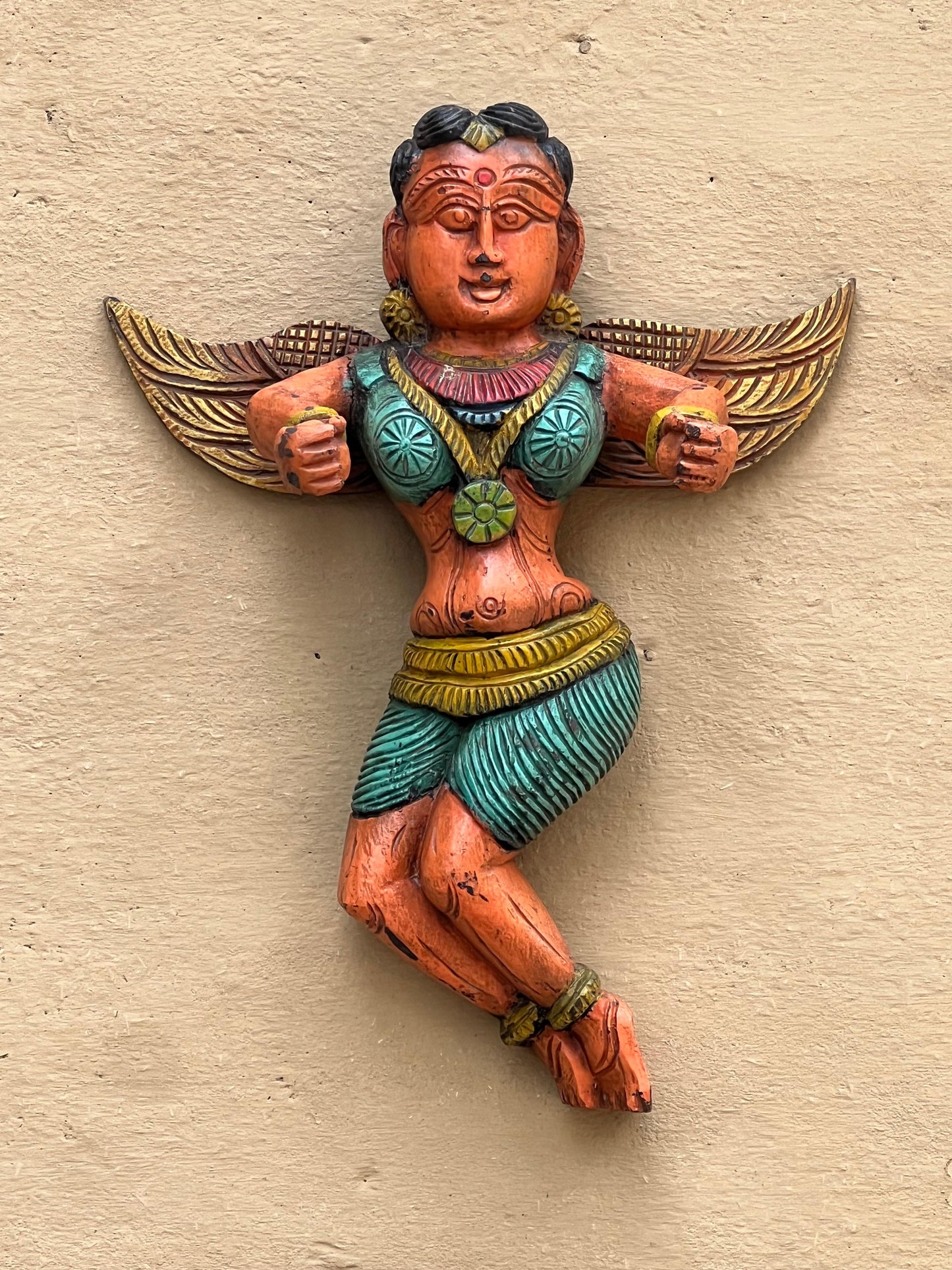 Wooden Angel Painted ￼