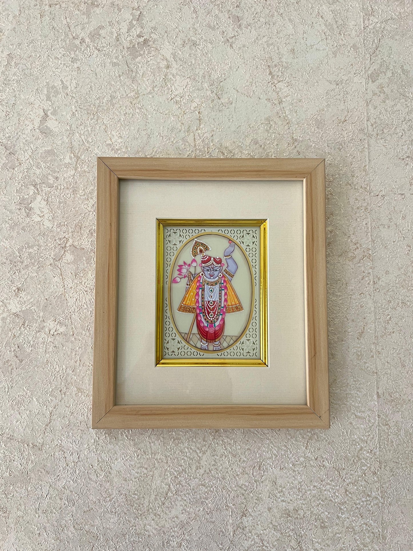 Divine Shrinath ji Marble Painting