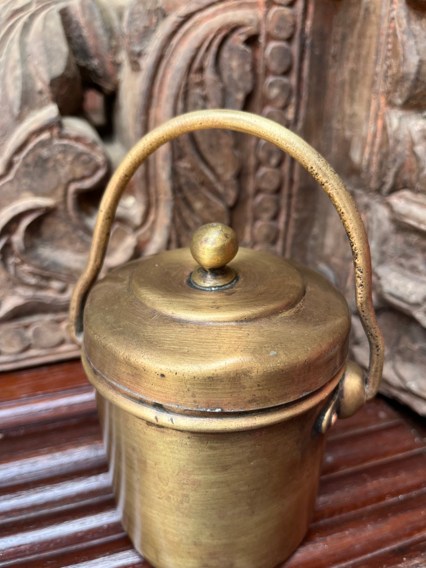 Vintage Brass Milk Pot / Container