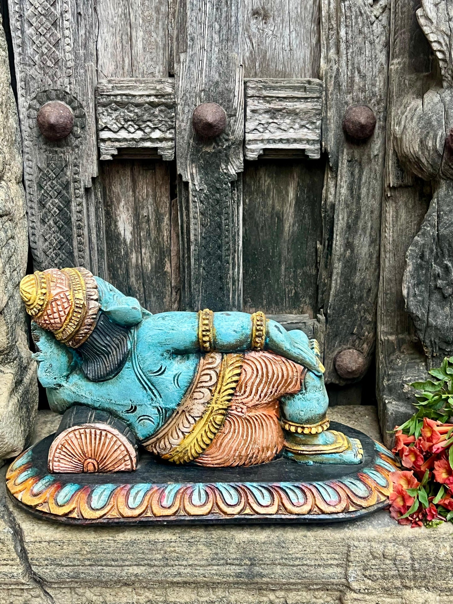Divine Sleeping Ganesha