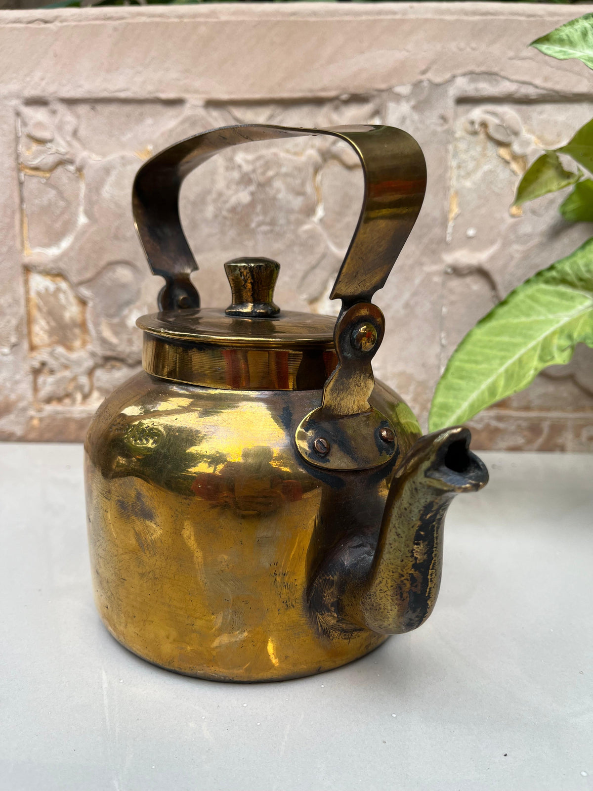 Vintage Brass Tea kettle ￼