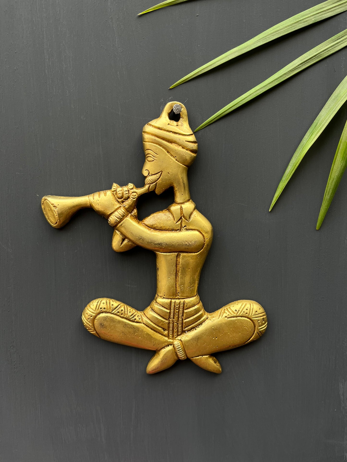 Brass Wall  musician Decorative Flute