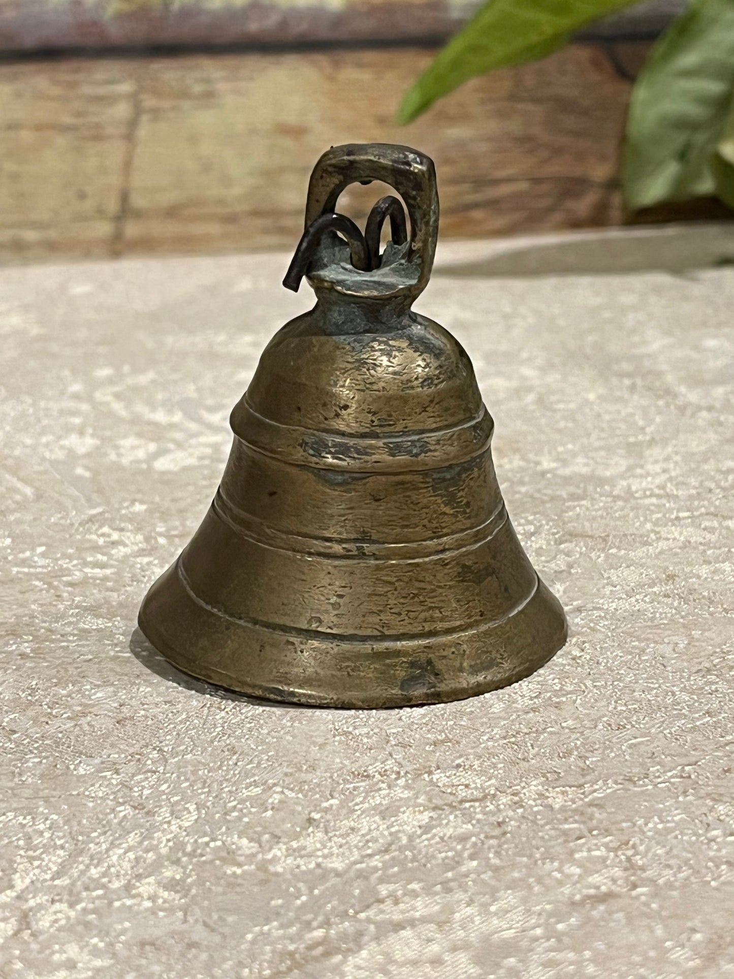 Old Brass Temple Bell