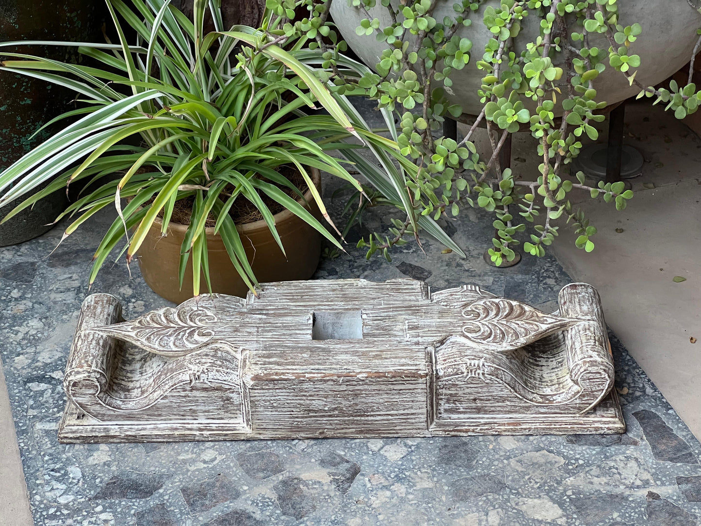 Wooden Bracket Candle Stand ￼