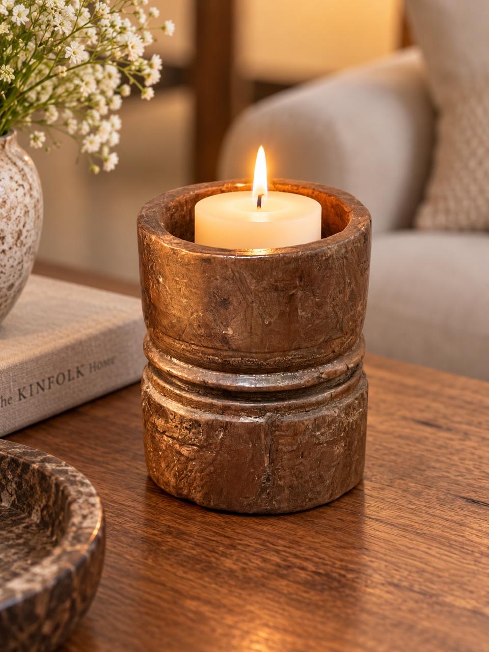 Old Round Candle Holder