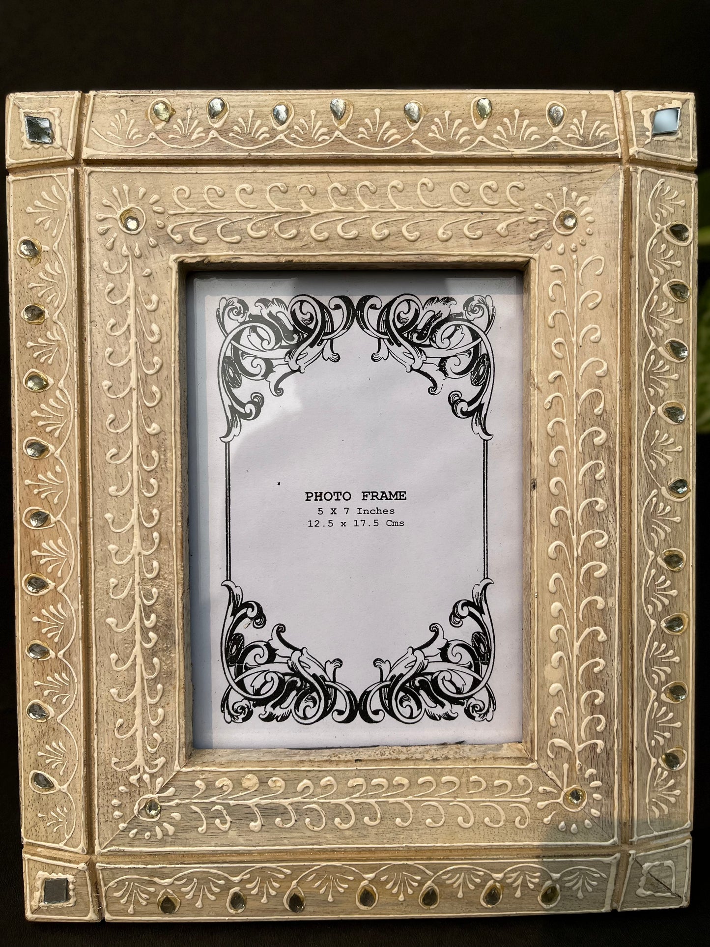 Decorative Ivory Colour Photo Frame