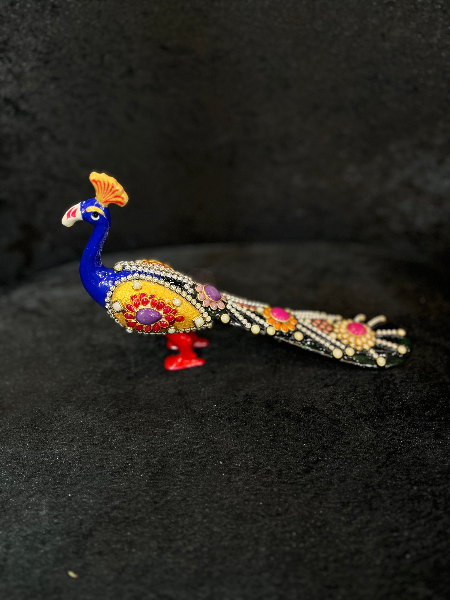 Decorative peacock with stone & Bead work