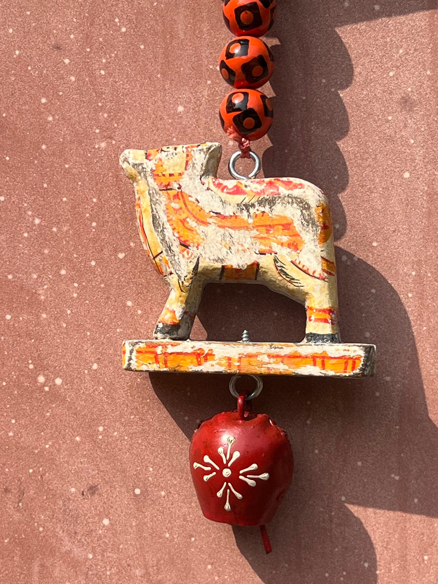Cow Bead Bell Hanging