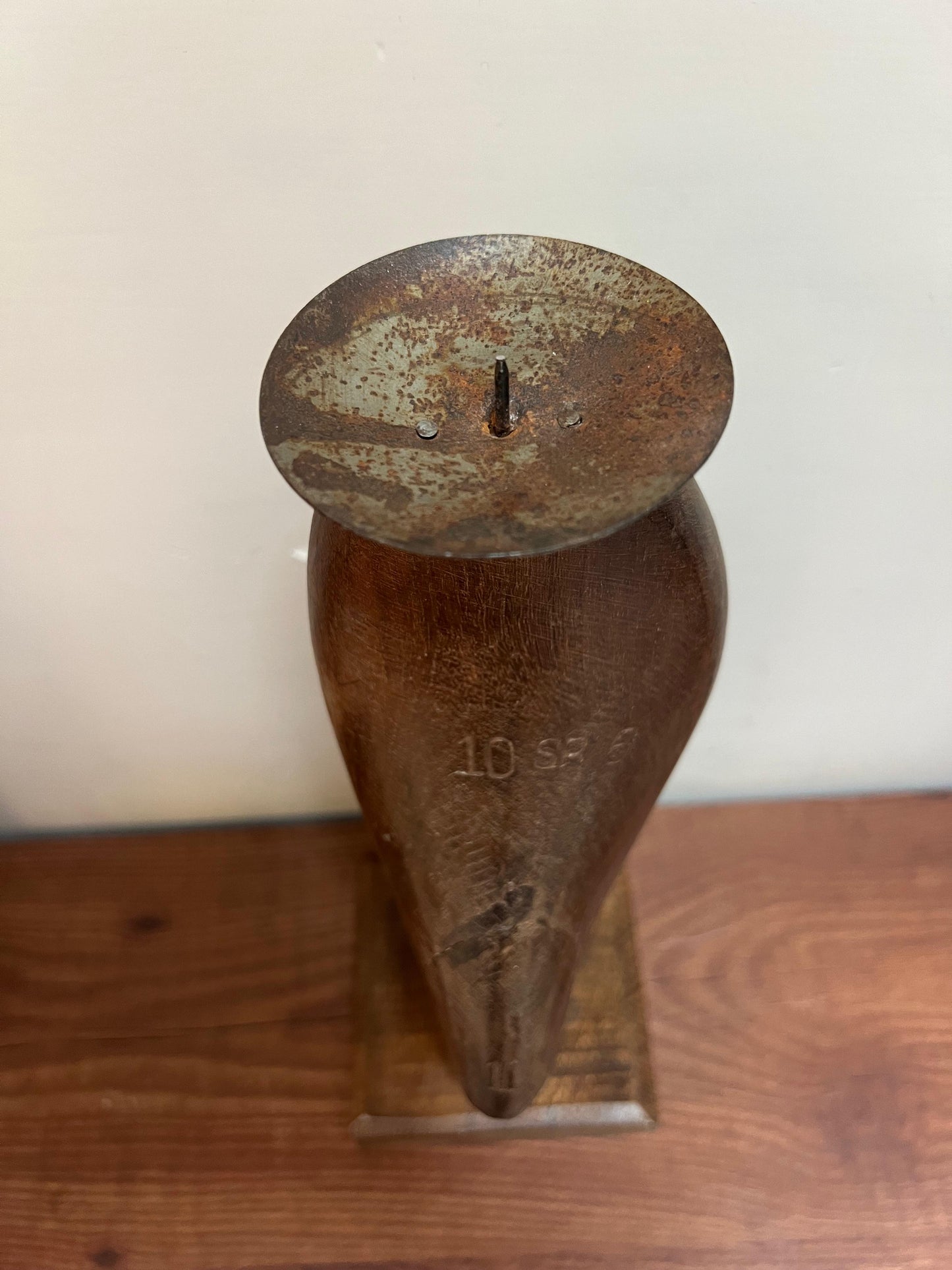 Wood Shoe Candle Stand