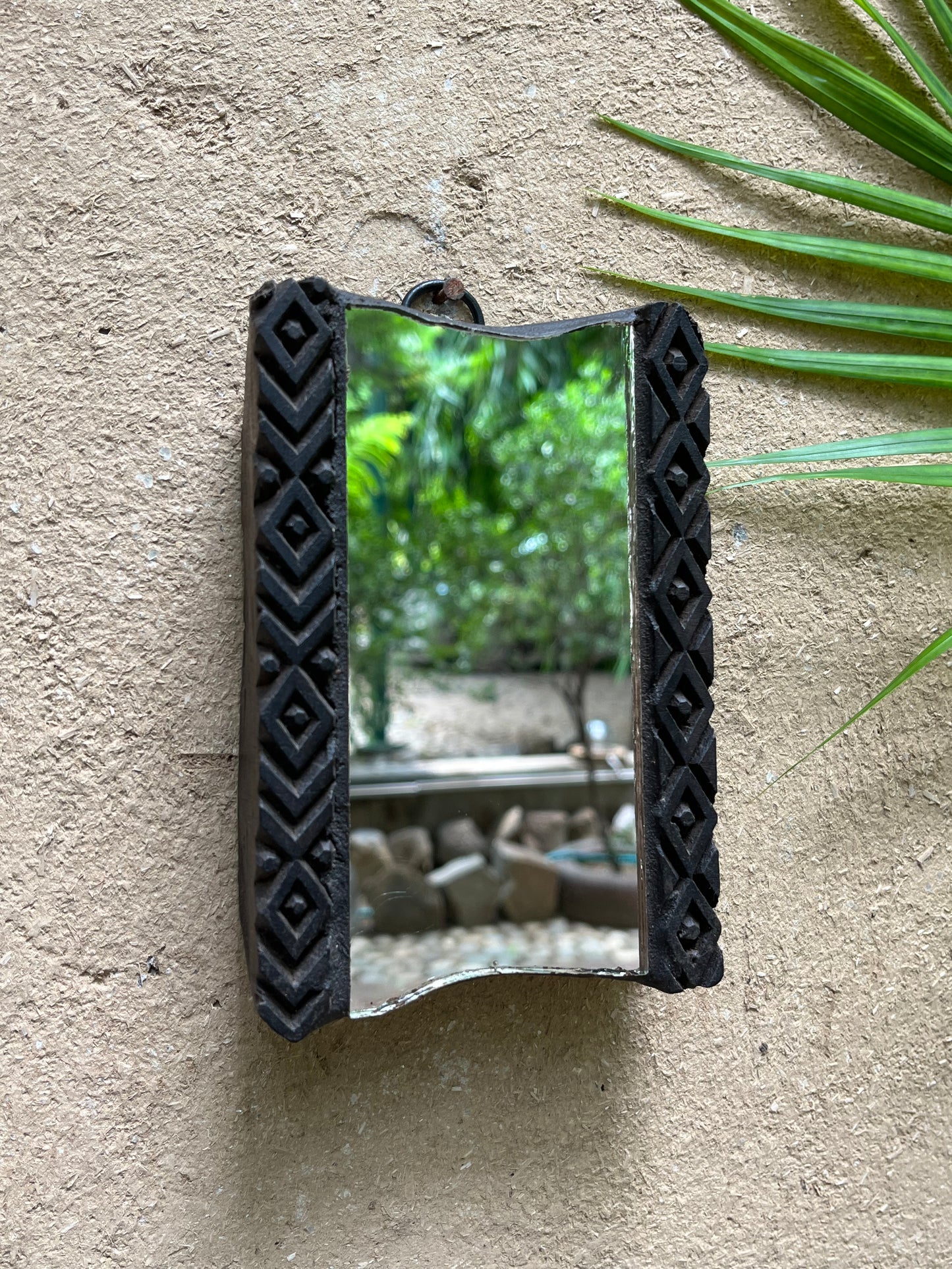 Wooden Block print Mirror