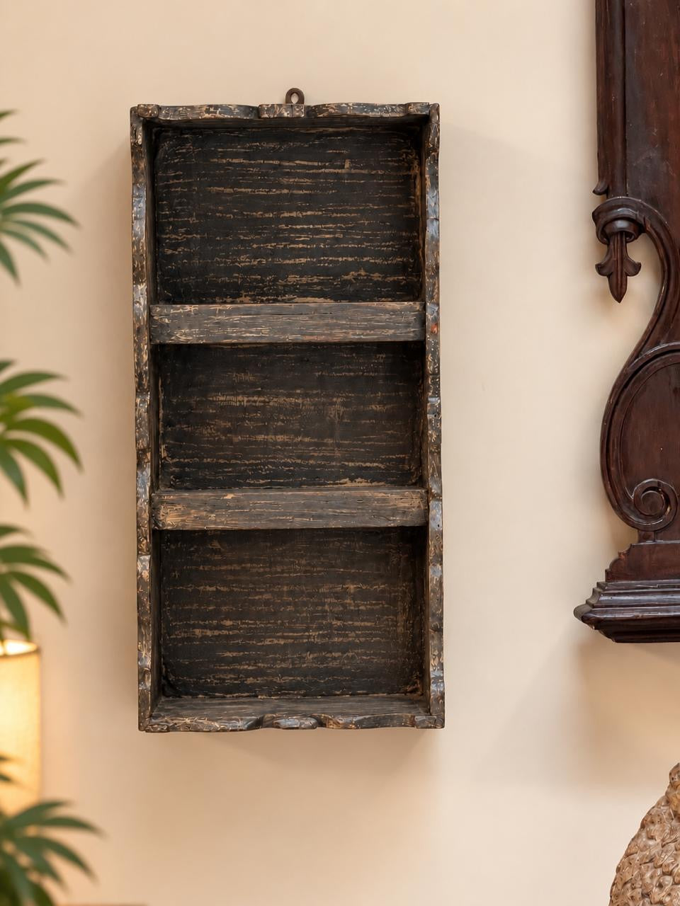 Old Grey Wall Shelf ￼