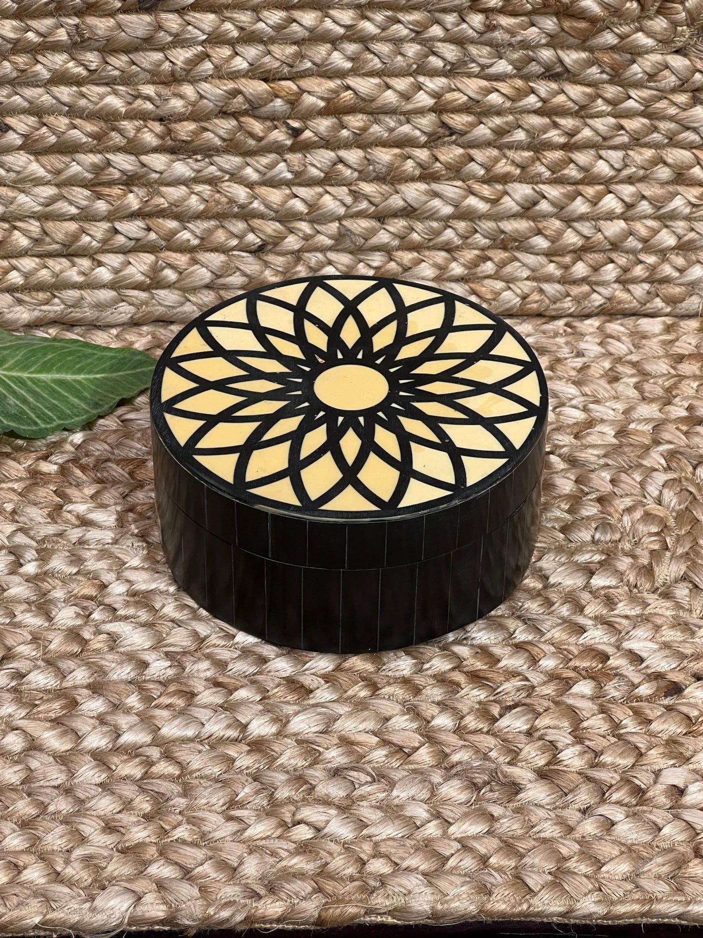 Round Bone Jewellery Box