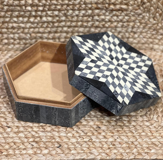 Star Design Bone Box