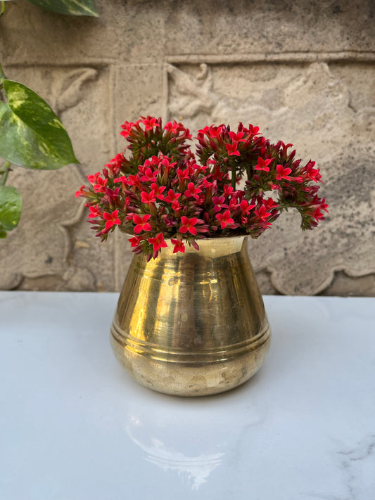 Brass vintage Decor Flower Pot