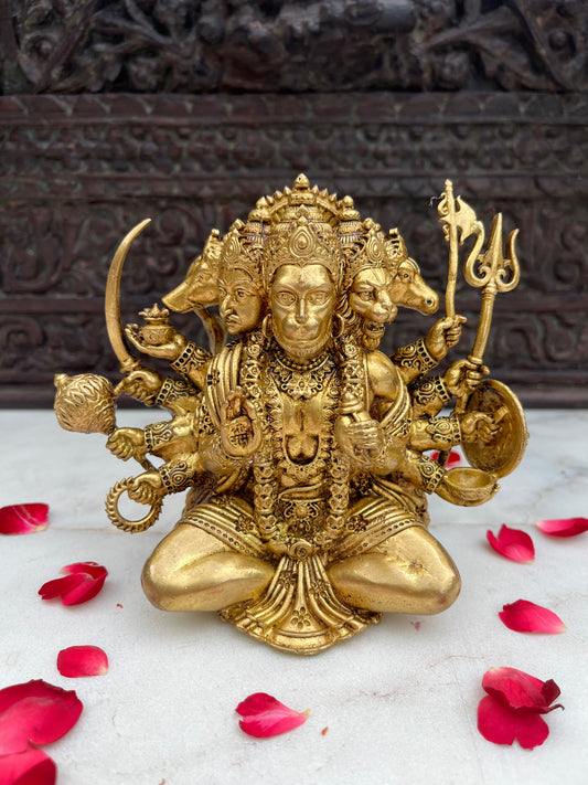 Brass Divine Panchmukhi Hanuman