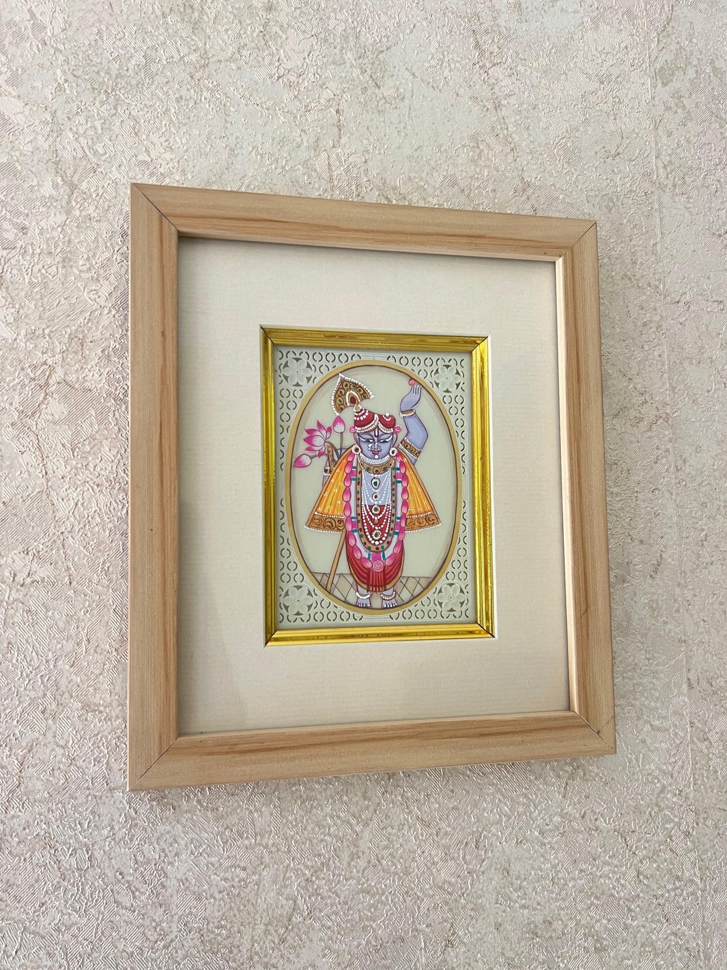 Divine Shrinath ji Marble Painting