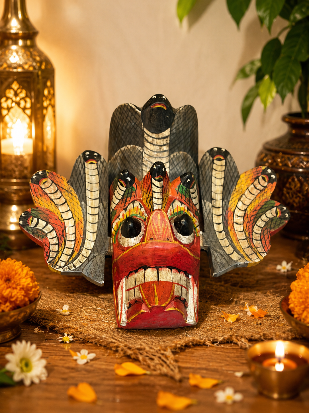 Wood Snake Mask