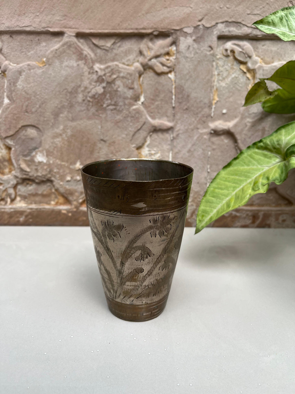 Brass Lassi Glass ￼