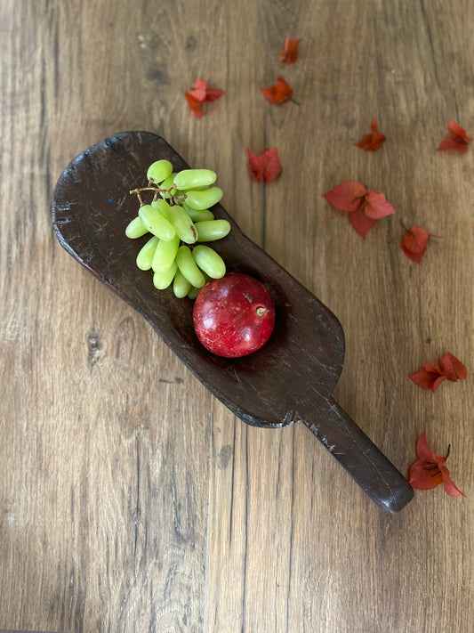 Teak Wood Old Fruit Platter