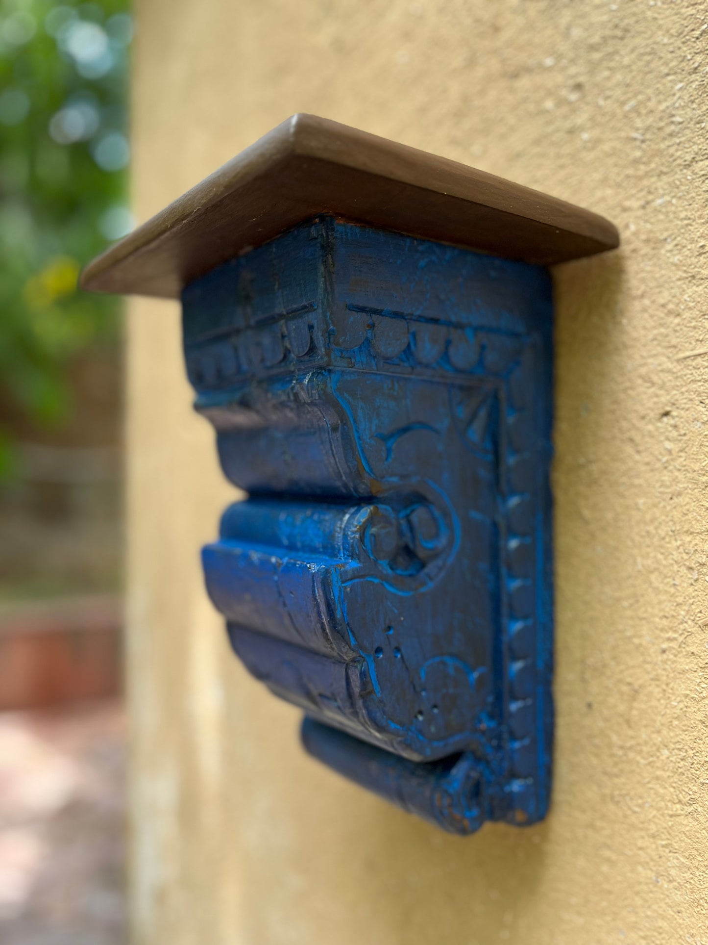 Wooden Blue Brackets