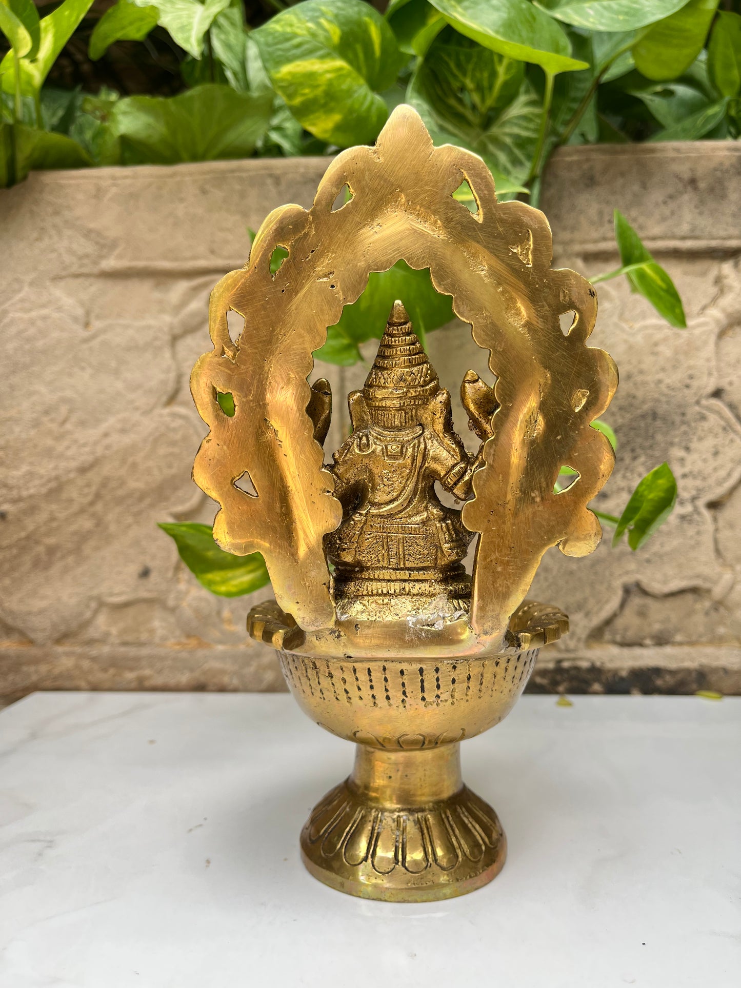 Brass Ganesha & Diya