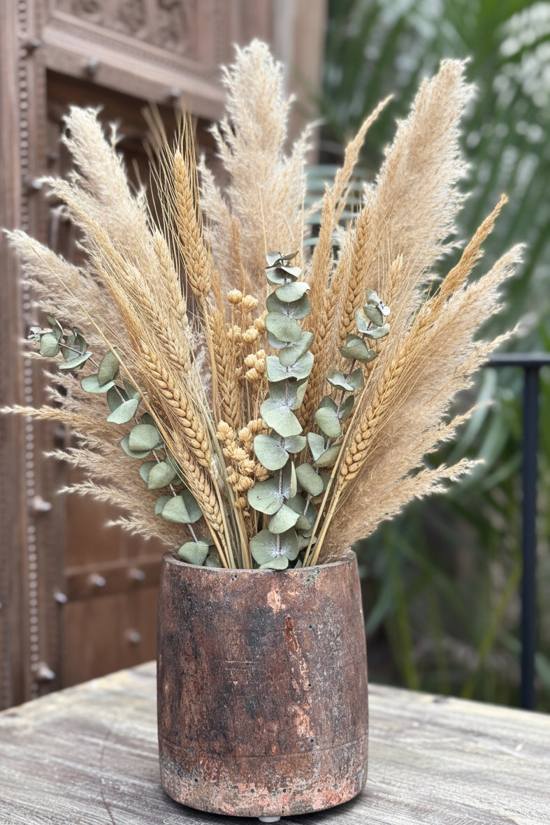 Wood Flower Pot