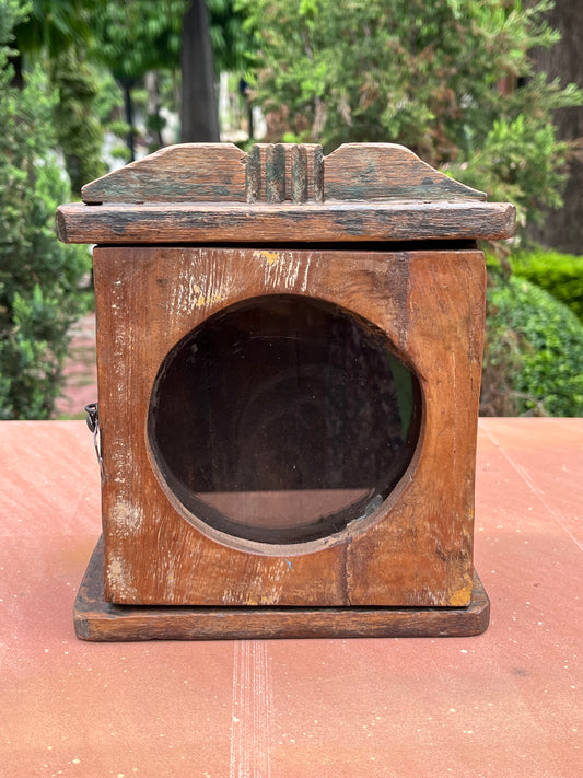 Vintage Wall Clock Box