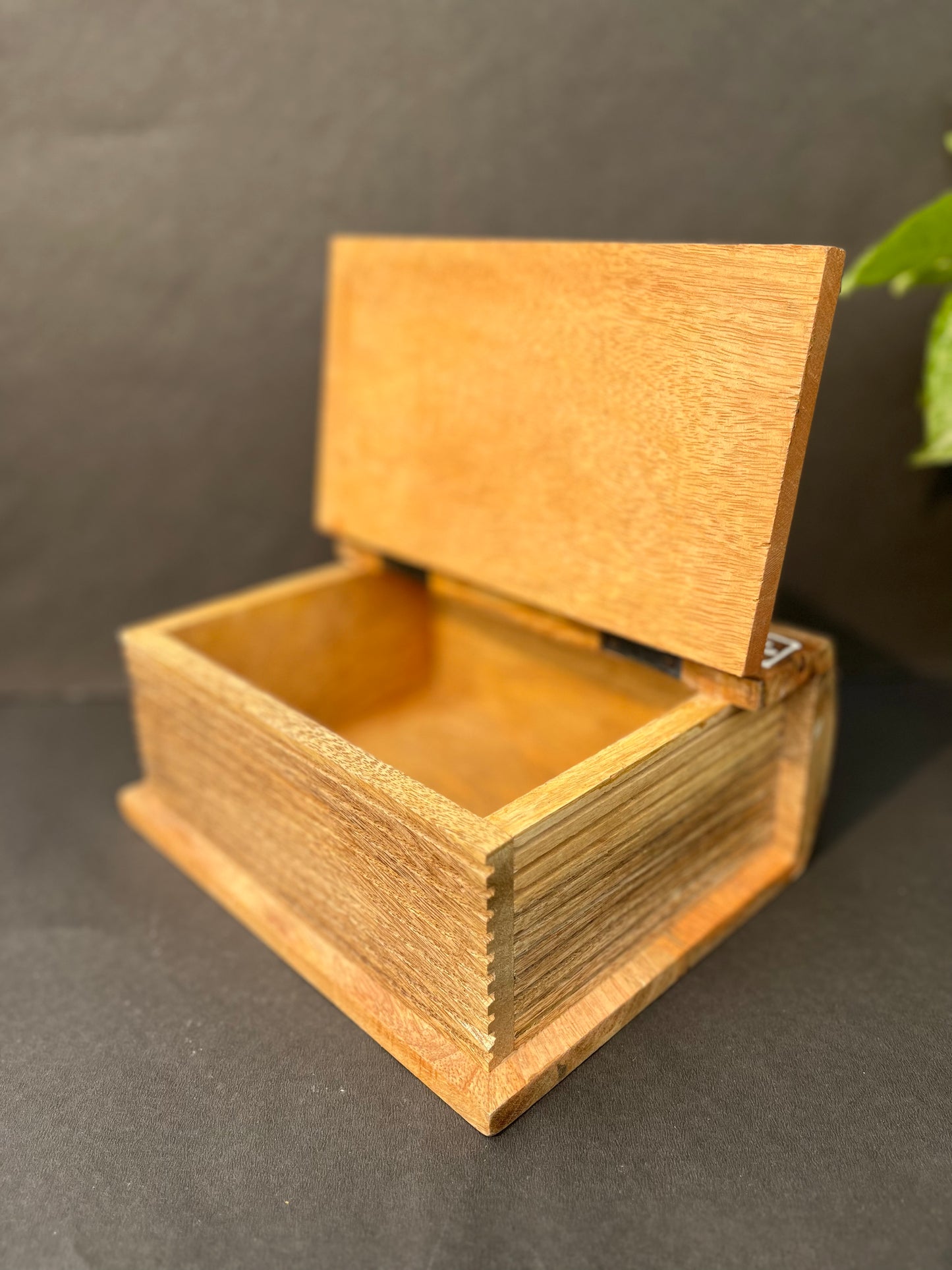 Wooden  Jewellery Mirror Box