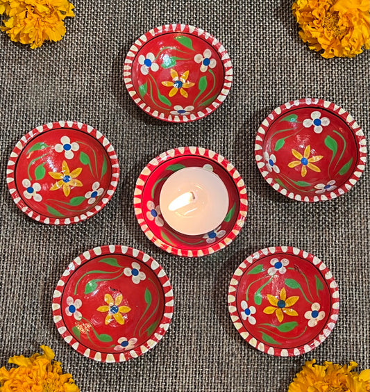 Teracotta Deep Diya Set of 6