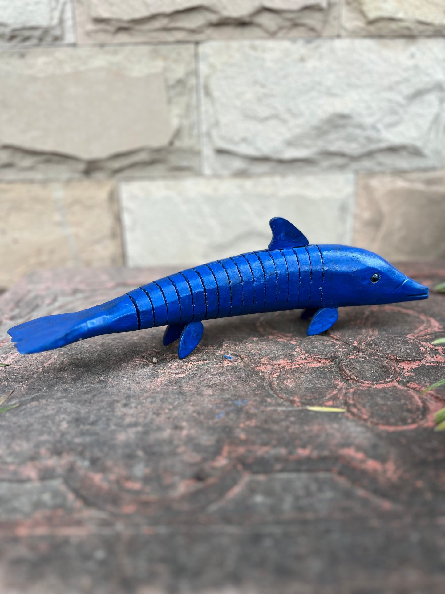 Wooden Blue Fish