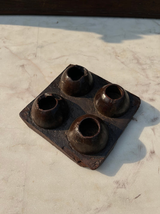 Old Wood Egg Platter