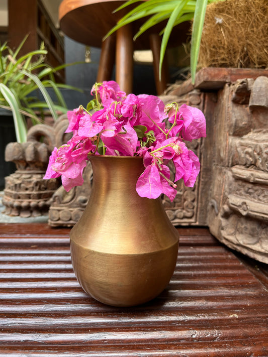 Brass Vintage Flower Pot / Lota