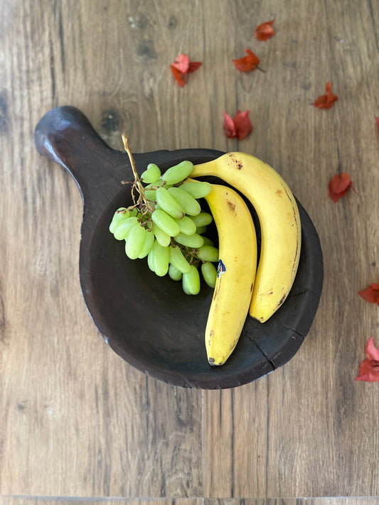 Vintage Round Handle Decorative Bowl