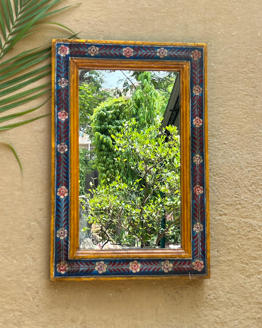Wooden Hand Painted Mirror