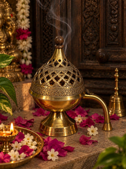 Brass Dhoop Diya ￼￼