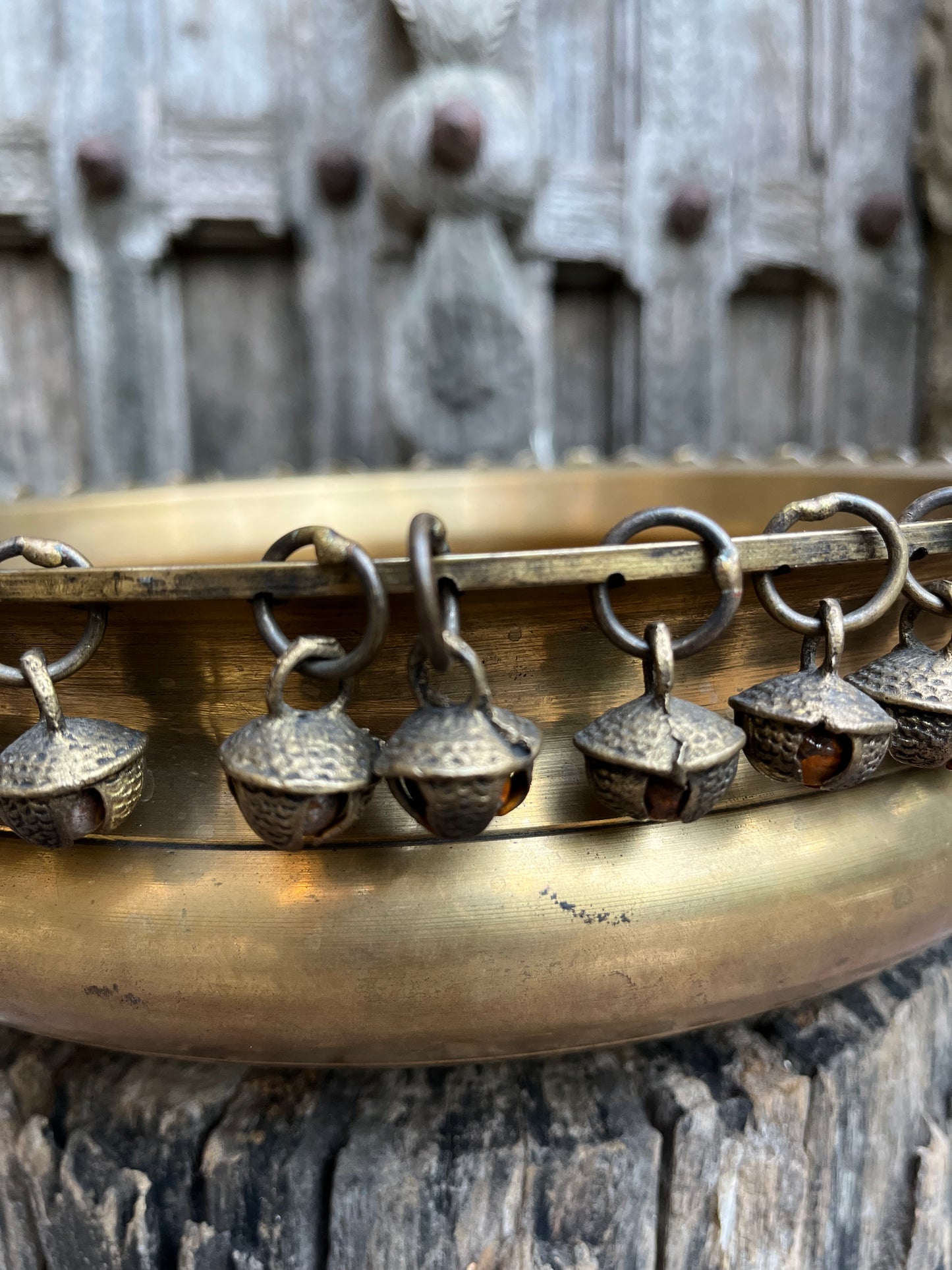 Pure Brass Ethnic Urli With Bells 12”