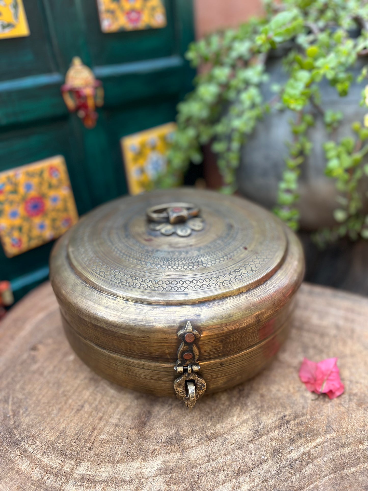 Brass Vintage Chapati Box
