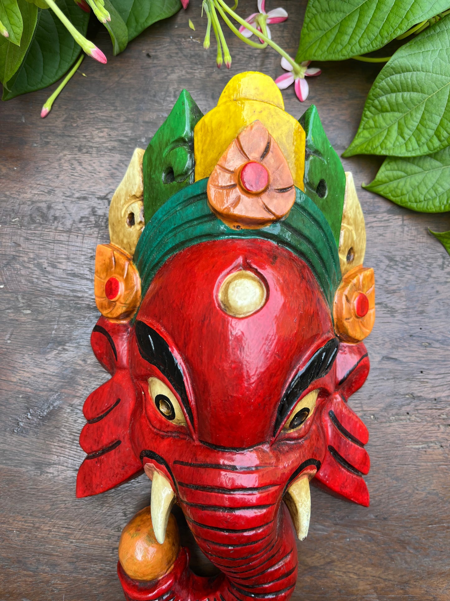 Wooden ganesha
