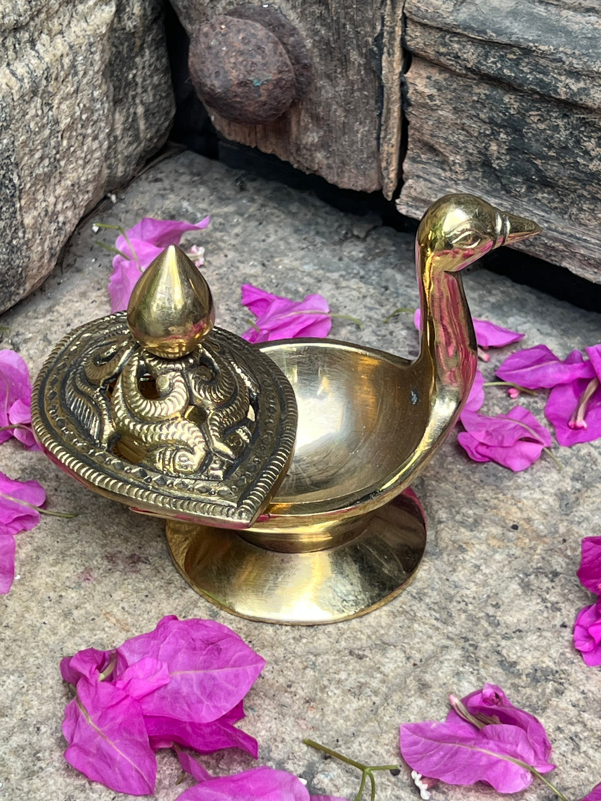 Brass Duck Dhoop Stand