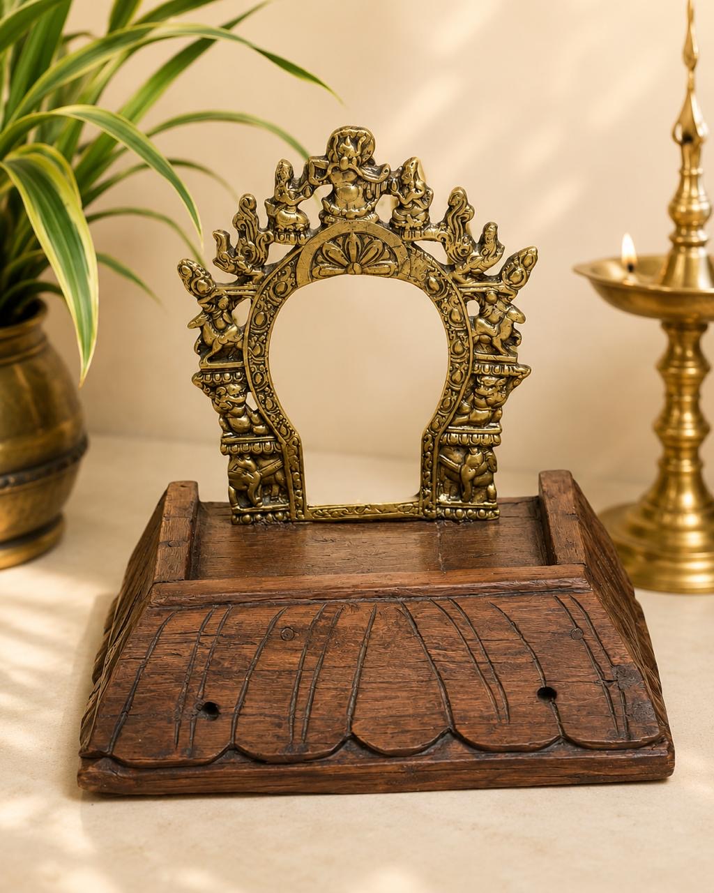 Wooden Brass Temple