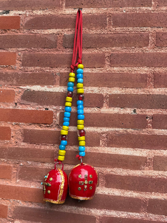 Hand Painted Bell Set Of 2