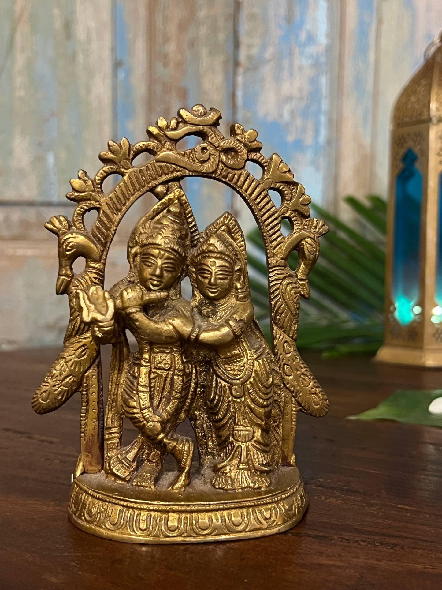 Brass Divine Radha Krishna