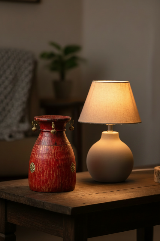 Wood Decorative Colour Pot