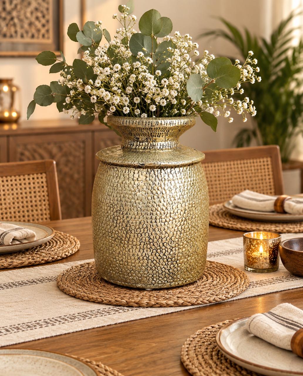 German Silver Decor Pot