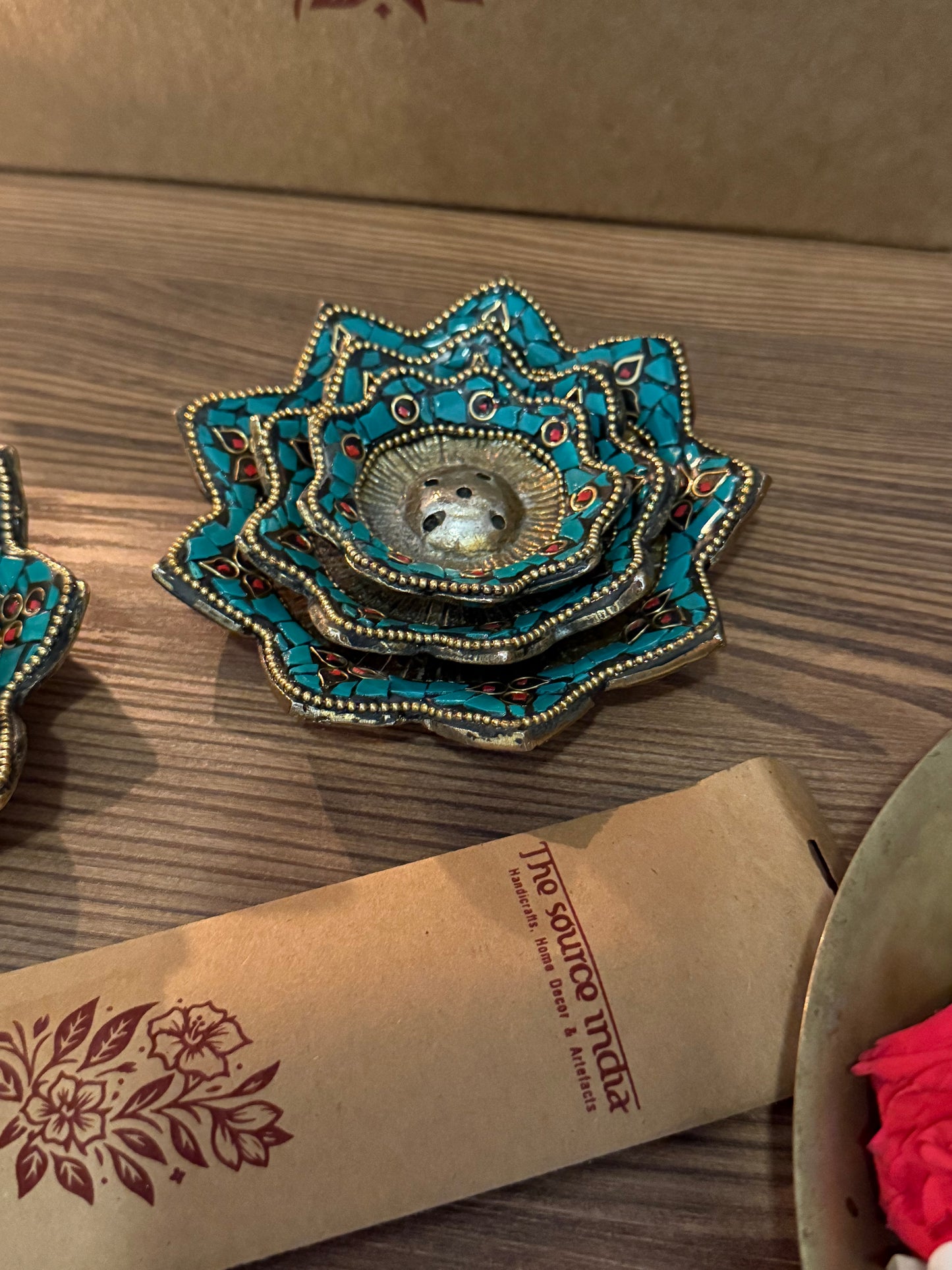 Flowers Incense Stand Set of Two