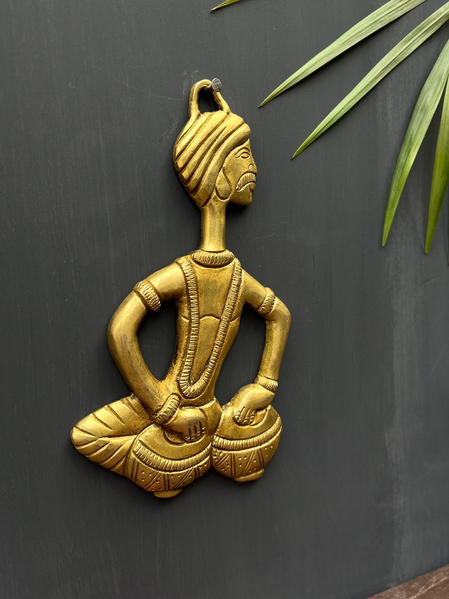 Brass Wall Decorative musician