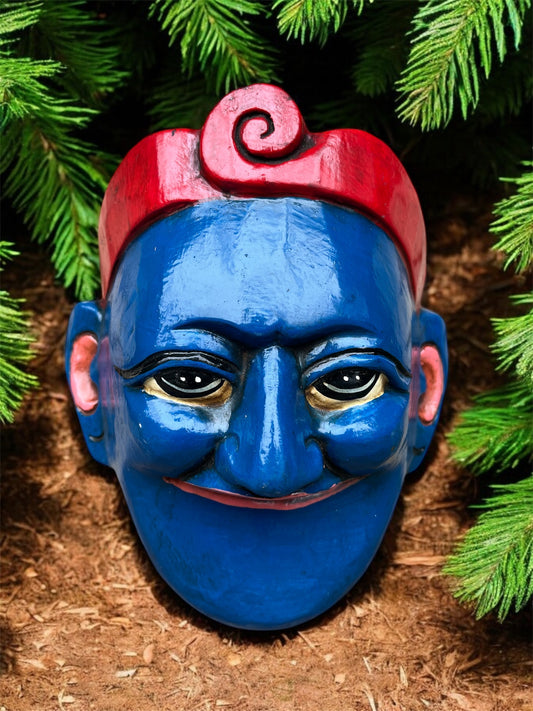 Wood joker Clown Colour  Mask