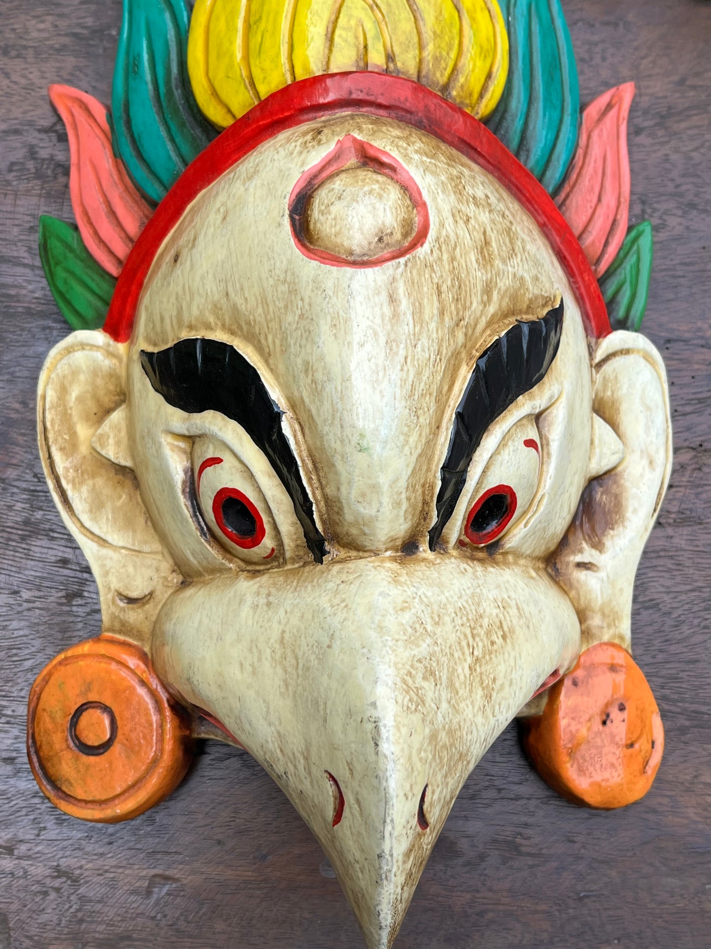 Garud Mask Creame Colour