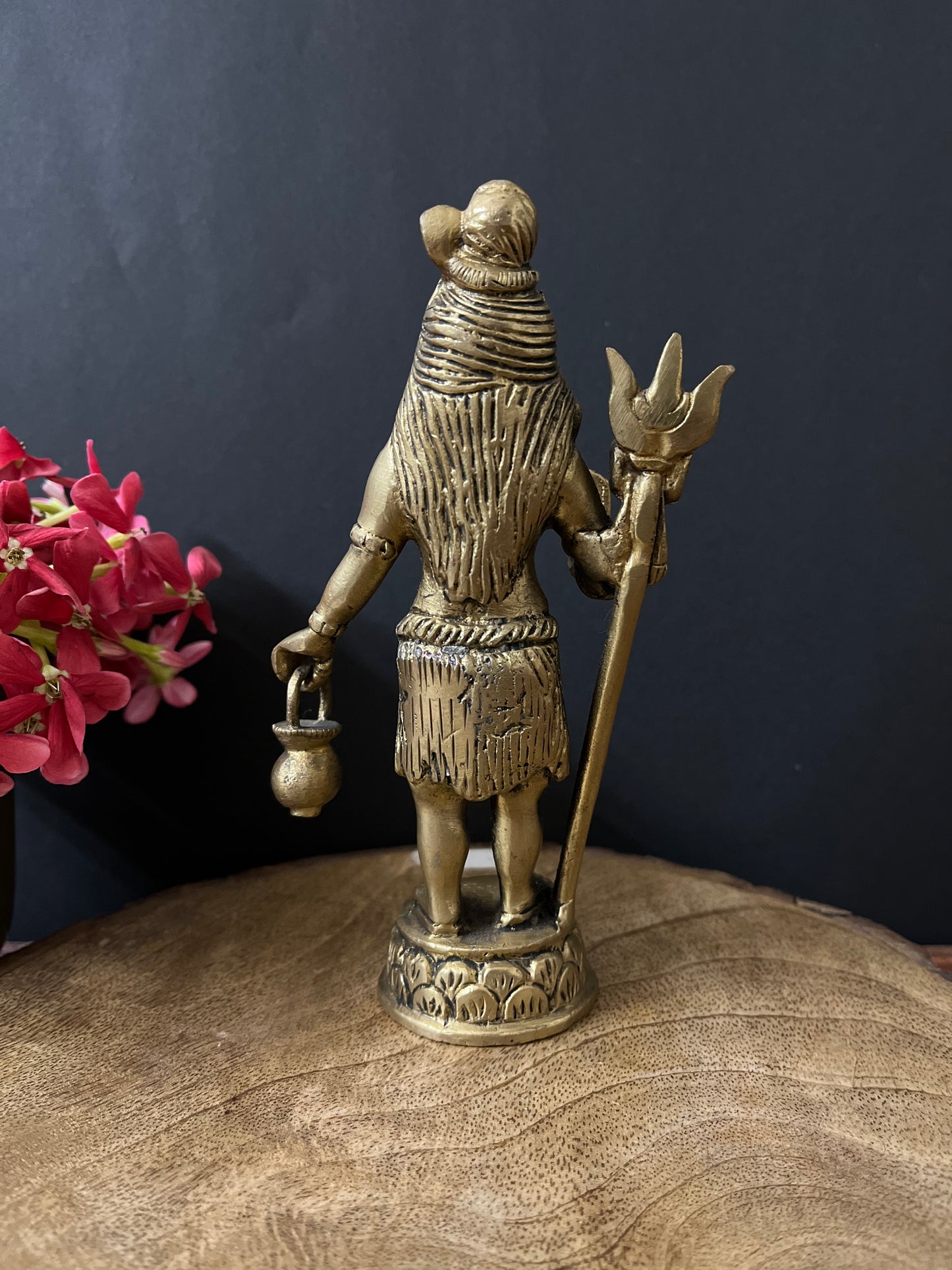 Brass Standing Shiva With Kamndal