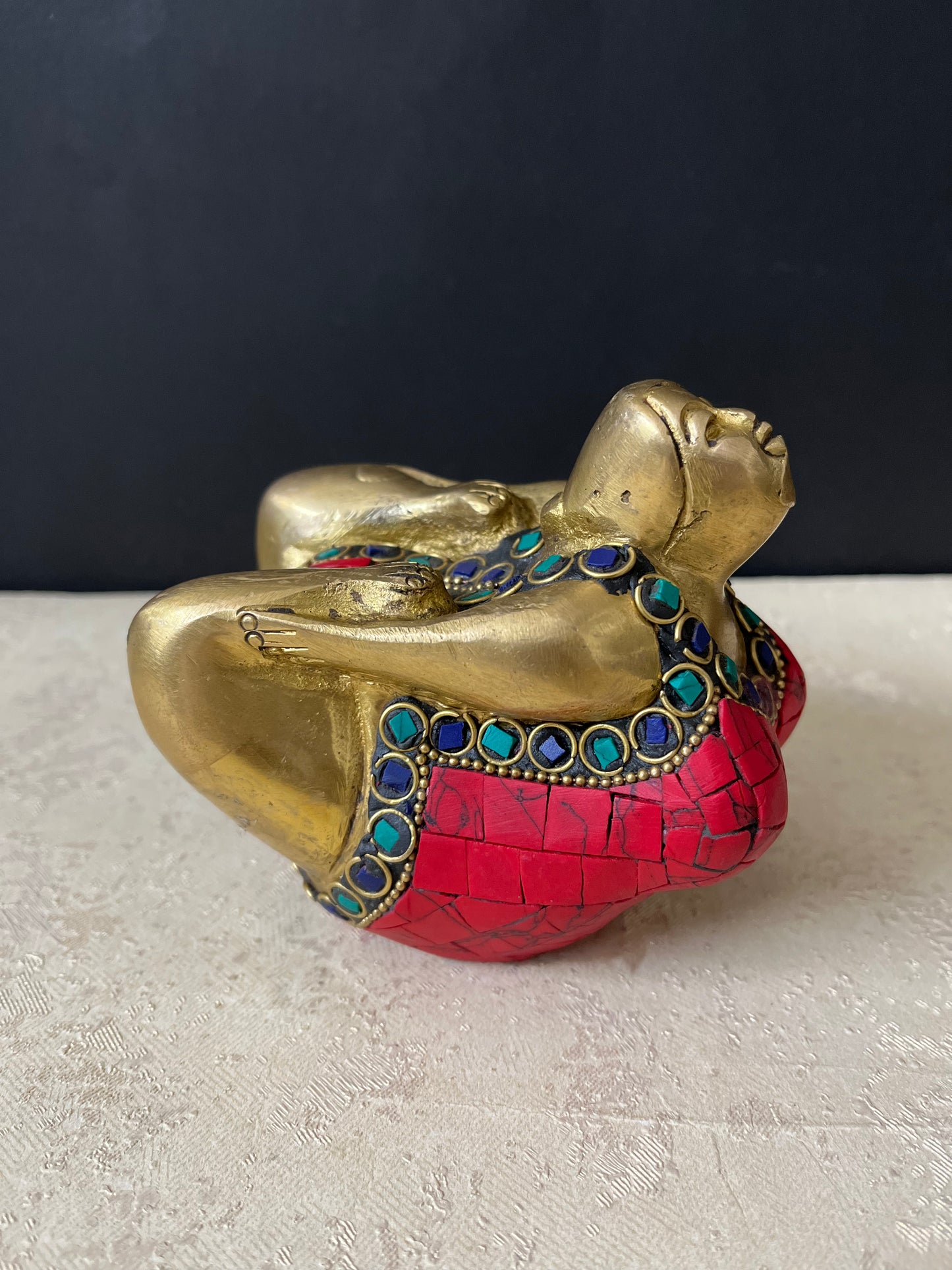 Brass Dhanurasana Yoga Pose Decorative Figure
